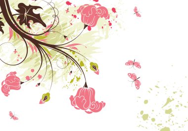 Floral theme clipart