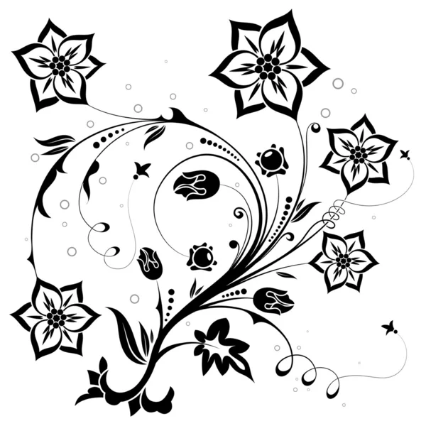Thème floral — Image vectorielle
