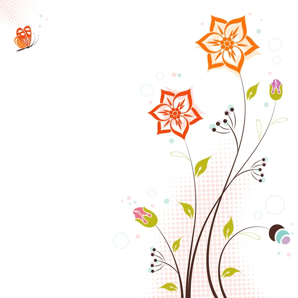 Thème floral — Image vectorielle