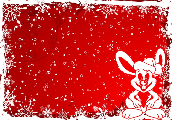 Vánoční králík — Stockový vektor