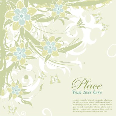 Flower background clipart