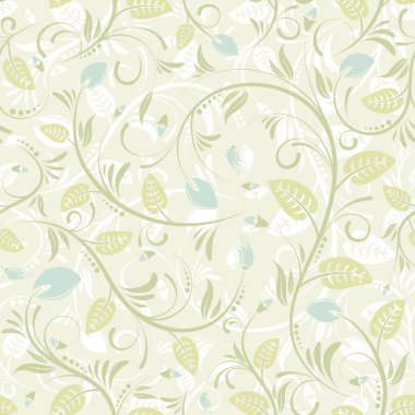 Flower seamless pattern clipart