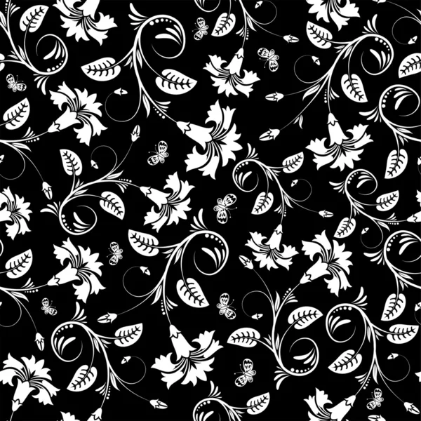 Modèle sans couture fleur — Image vectorielle