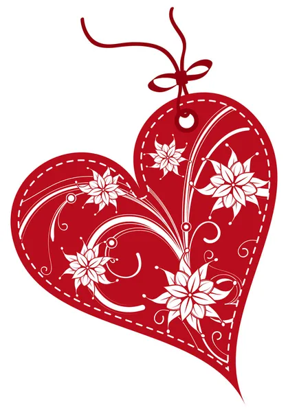 День Святого Валентина подарунок Теги — стоковий вектор