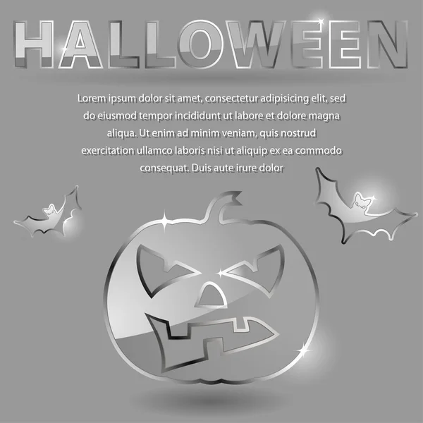Glass theme for Halloween — Stockvector