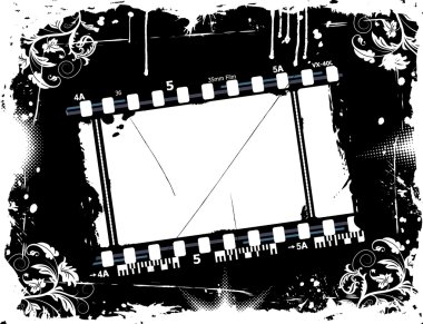 Photographic film frame clipart