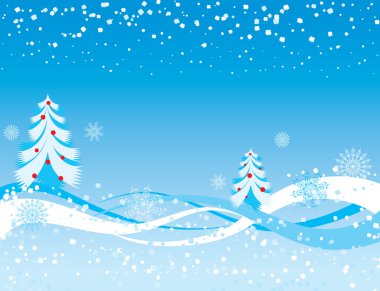 Snowflake background, vector clipart