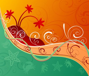 Abstract summer background clipart