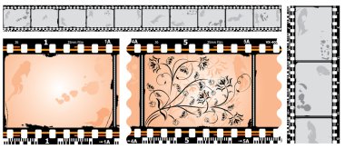 Photographic film, filmstrip, vector clipart