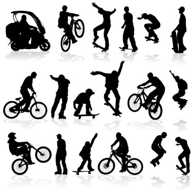 Silhouettes clipart