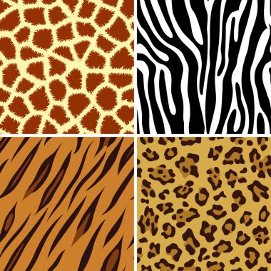 Seamless animal print clipart