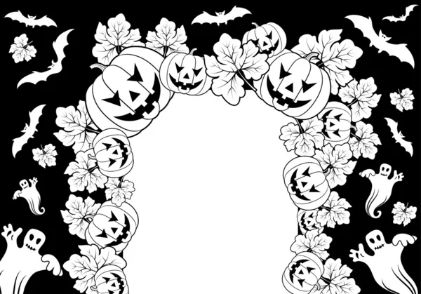 Halloween frame — Stock Vector