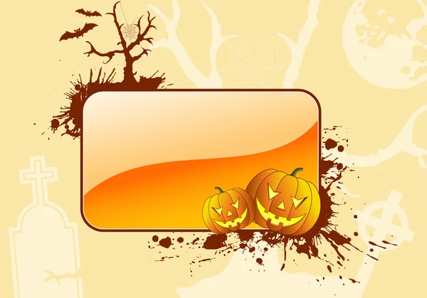 Grunge Cadre Halloween — Image vectorielle