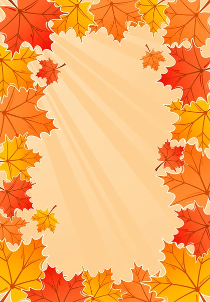 Autumn frame — Stock Vector
