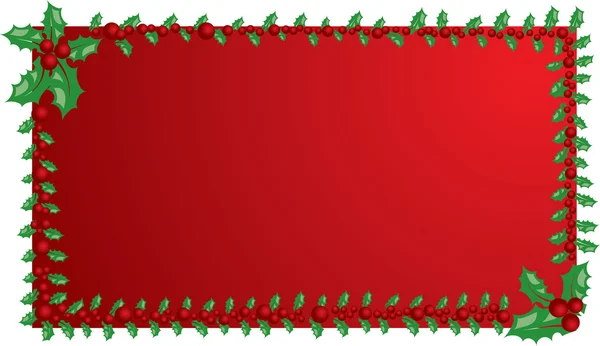 クリスマスのヤドリギ フレーム、デザイン要素ベクトル — ストックベクタ