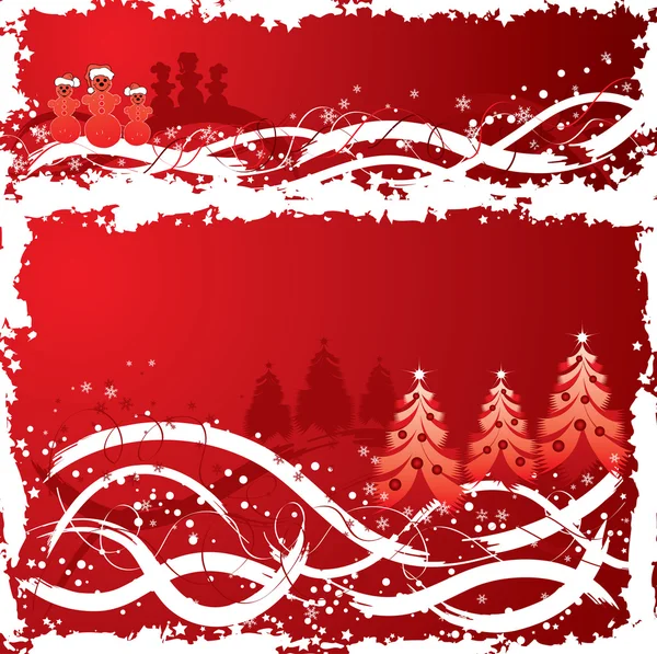 Christmas Grunge Hintergrund, Vektor — Stockvektor