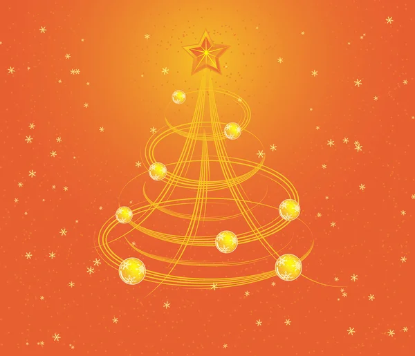 圣诞背景与风格化树矢量 — 图库矢量图片