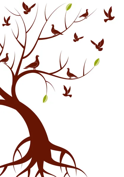 Στυλιζαρισμένη δέντρο — Διανυσματικό Αρχείο