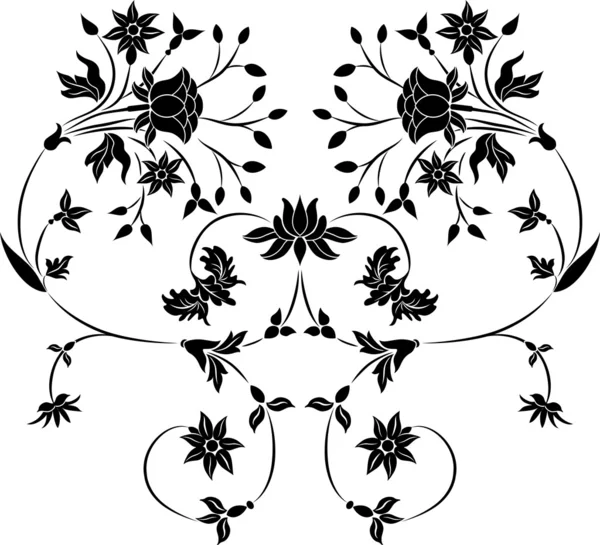 Elemento para el diseño, ilustración de flores — Vector de stock