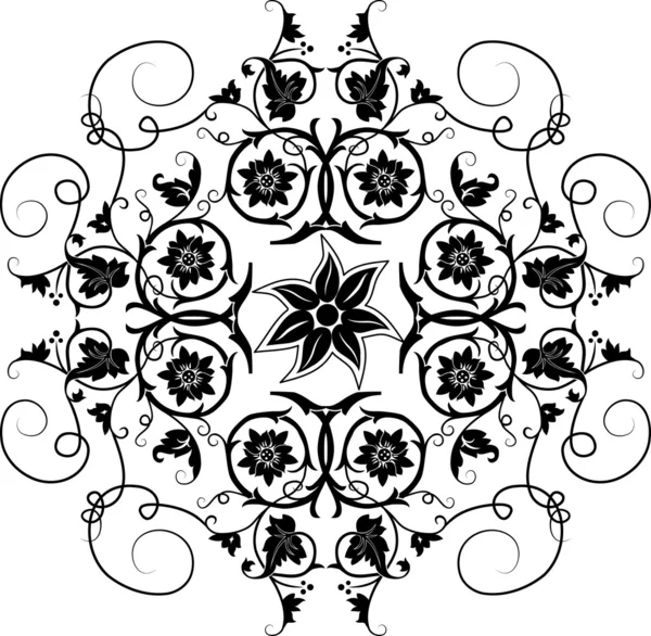 Elemento para el diseño, flor — Archivo Imágenes Vectoriales