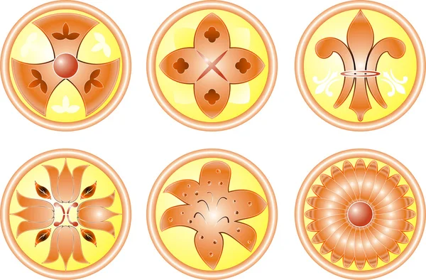 Set de iconos Flor — Vector de stock
