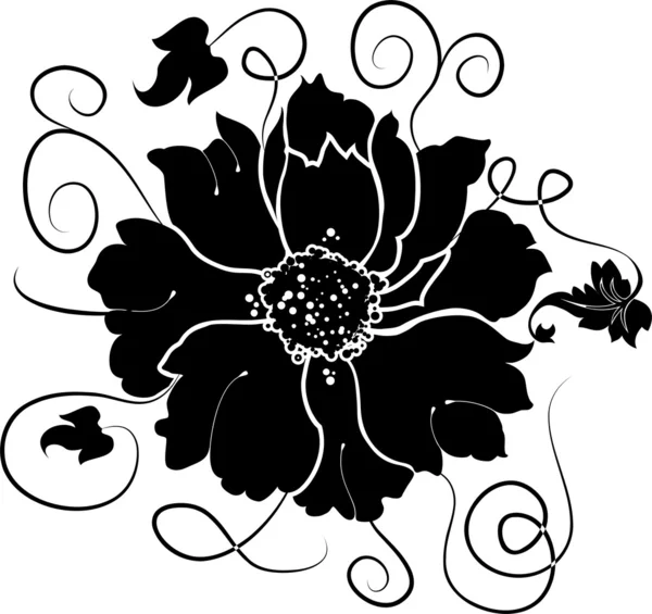 Elemen untuk desain, bunga, ilustrasi - Stok Vektor