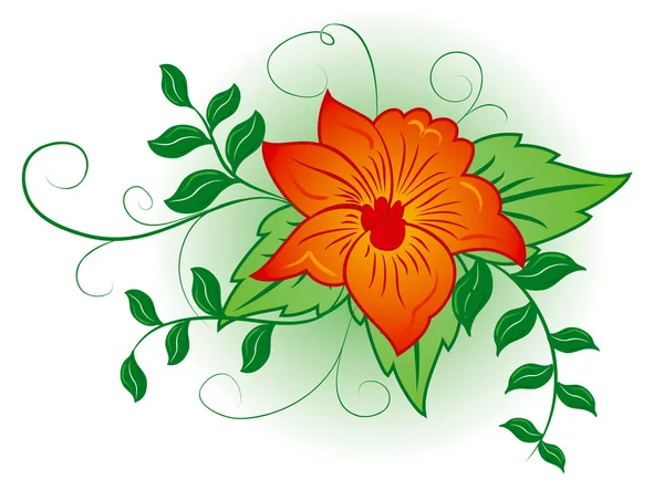 Background flower, elements for design, illustration — Stock Vector