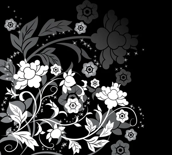 Hintergrund Blume, Elemente für Design — Stockvektor