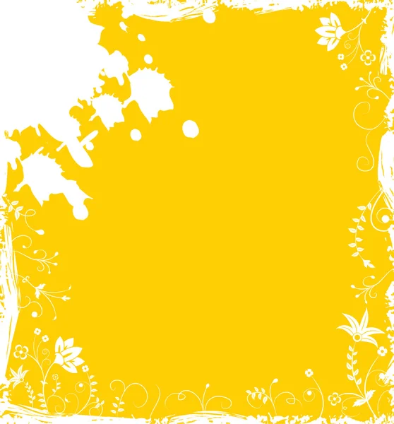 Grunge flor de fondo, elementos para el diseño — Archivo Imágenes Vectoriales
