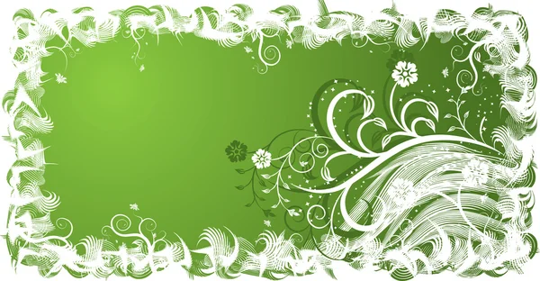 Grunge floral achtergrond, vector — Stockvector