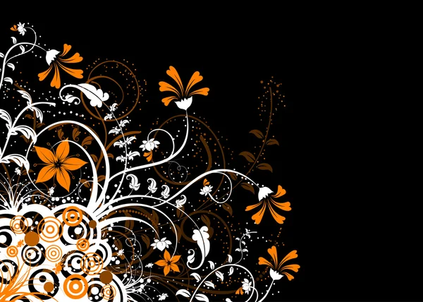 Chaos floral abstrait — Image vectorielle