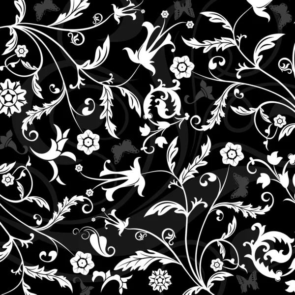 Motif floral abstrait, vecteur — Image vectorielle