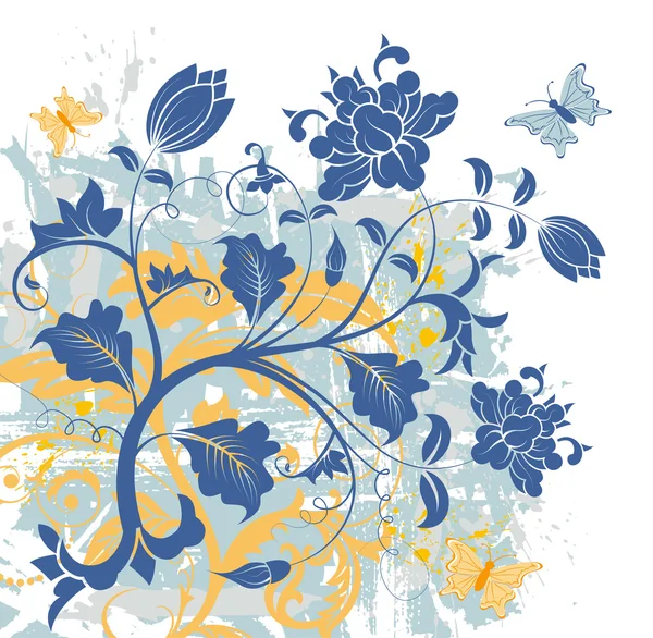 Abstract floral chaos — Stockvector