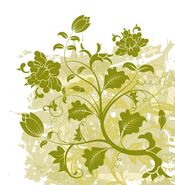 Chaos floral abstrait — Image vectorielle
