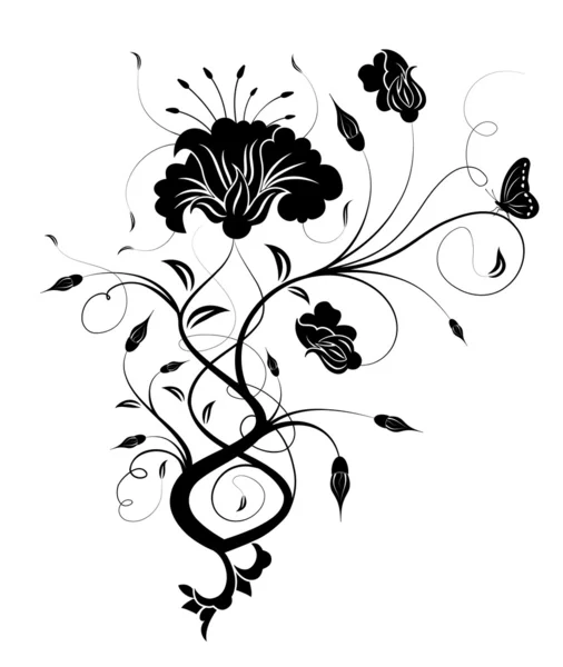 Анотація квітка — стоковий вектор