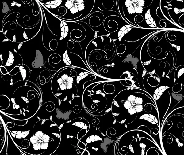 Patrón floral abstracto, vector — Vector de stock