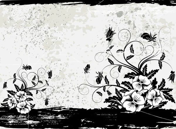 Marco floral abstracto — Archivo Imágenes Vectoriales