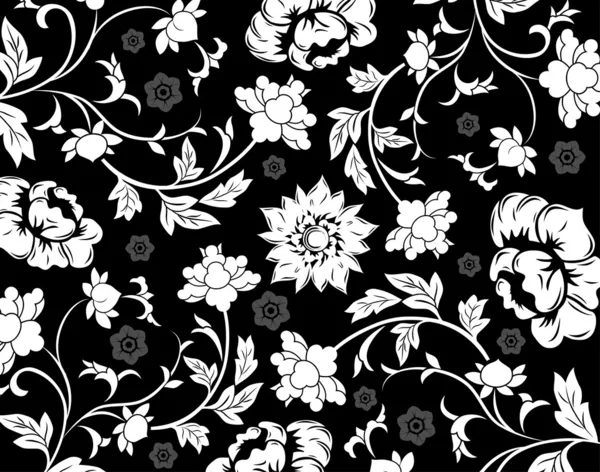 Patrón floral abstracto, vector — Archivo Imágenes Vectoriales