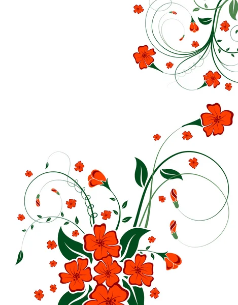ภาพนามธรรมของดอกไม้ — ภาพเวกเตอร์สต็อก