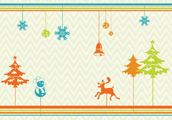 程式化的圣诞背景 — 图库矢量图片