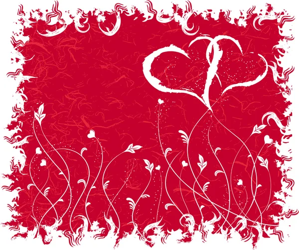 Grunge valentines Hintergrund, Vektor — Stockvektor