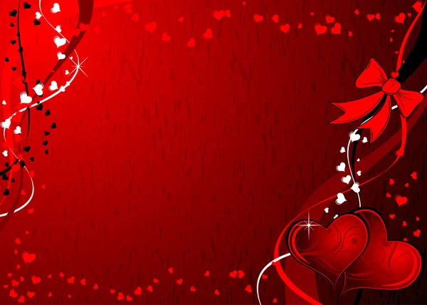 Grunge valentines achtergrond, vector — Stockvector