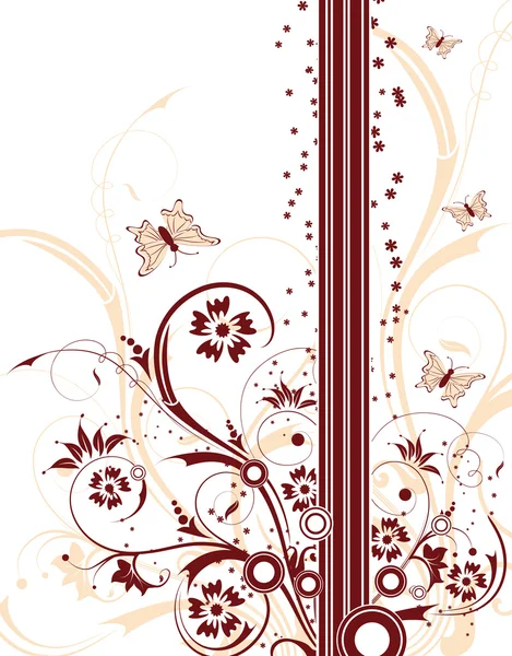 stock vector Abstract floral background