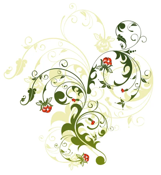 抽象的な花カオス — ストックベクタ