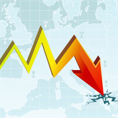 Economic Crisis Graph clipart