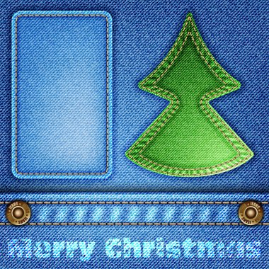 Christmas Jeans Texture clipart