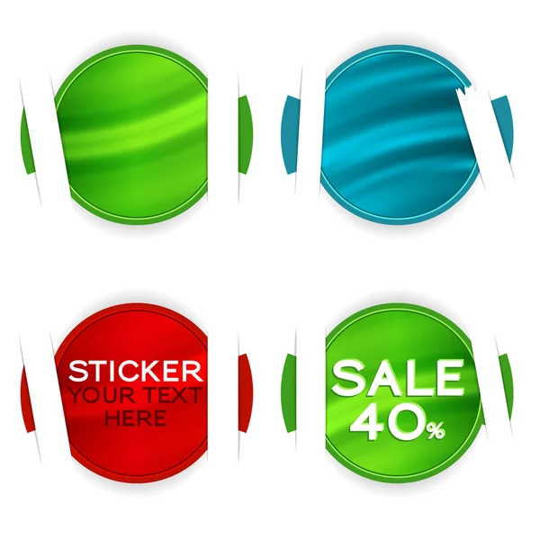 Collect Sticker — Stock Vector