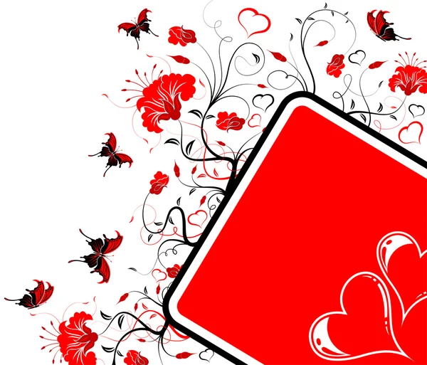 De dag van Valentijnskaarten frame — Stockvector