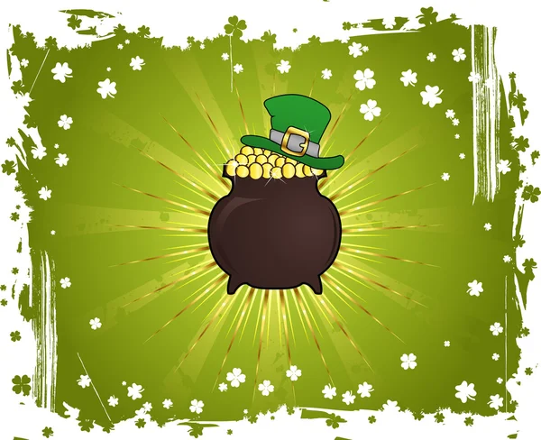 Grunge St. Patrick dzień tło — Wektor stockowy