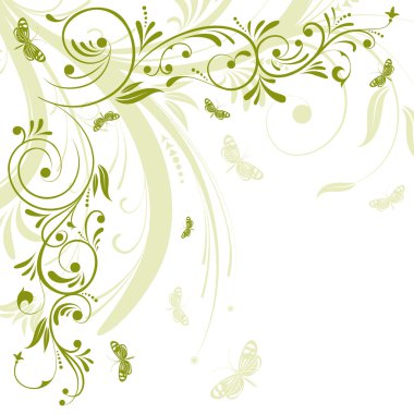 Floral design clipart